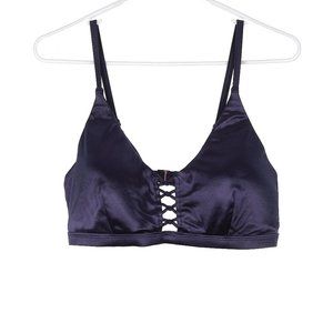 Calia Shiny Blue Bra Swim Top XL